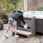 Step2 Hot Tub Storage Steps with Handrails
