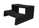 Black Portable Spa and Hot Tub Deck Steps
