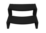 Black Portable Spa and Hot Tub Deck Steps