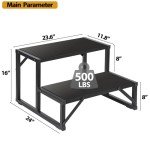 Durable 2-Step Hot Tub Spa Side Ladder