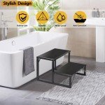 Durable 2-Step Hot Tub Spa Side Ladder