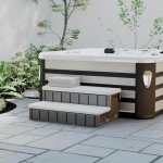 HECASA Universal Spa Step with Storage Compartment