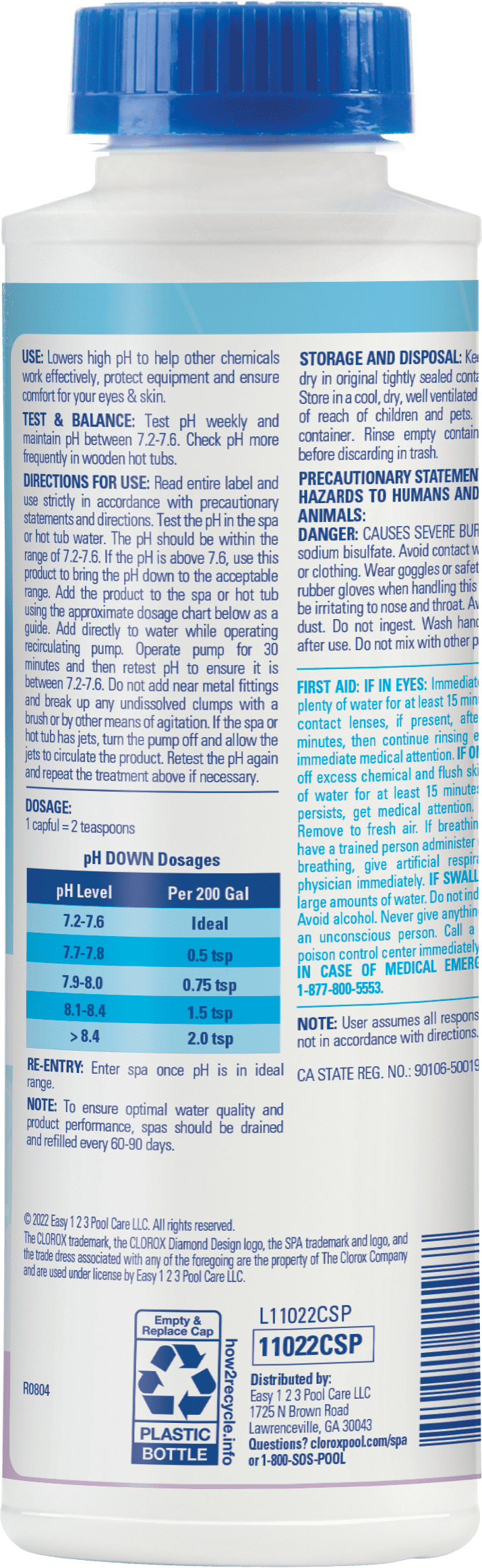 Clorox Spa pH Decreaser for Hot Tubs