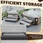 HECASA Universal Spa Step with Storage Compartment