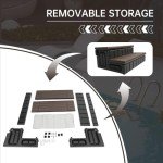KUAFU Non-Slip Hot Tub Steps with Storage 36