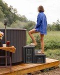 AOSYCO No-Drill Hot Tub Steps - Stone Gray