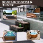 KUAFU Non-Slip Hot Tub Steps with Storage 36