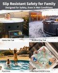 AOSYCO No-Drill Hot Tub Steps - Stone Gray