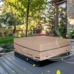 Waterproof Square Hot Tub Cover 90"x90