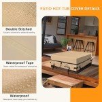 Himal Square Waterproof Hot Tub Cover - 85"x85