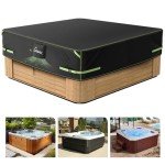 URWAY Heavy Duty 600D Waterproof Hot Tub Cover