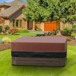 Heavy Duty Waterproof Hot Tub Cover - 85x85 inch