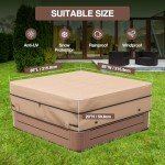 Heavy Duty Waterproof Square Hot Tub Cover 85