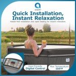 Jleisure Aegean Rigid Black Hot Tub Spa