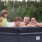 Jleisure Aegean Rigid Black Hot Tub Spa