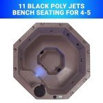 Invi Hot Tub for 5 Adults with LED Lighting