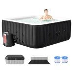 Large Inflatable Hot Tub for 4-6 People