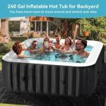 Large Inflatable Hot Tub for 4-6 People