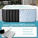 Large Inflatable Hot Tub for 4-6 People