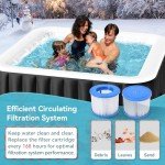 Large Inflatable Hot Tub for 4-6 People