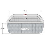 ALEKO 6-Person Inflatable Jetted Hot Tub
