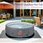 BTMWAY 82" Portable Inflatable Hot Tub for 4-6