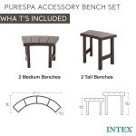 Intex PureSpa Benches for 4-Person Spas