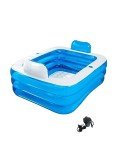 Inflatable Bathtub with Electric Pump & Pillow