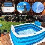 Inflatable Bathtub with Electric Pump & Pillow