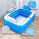 Inflatable Bathtub with Electric Pump & Pillow