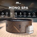 M Spa Inflatable Bubble Massage Hot Tub for 4-6