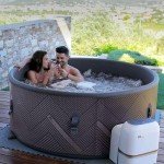 M Spa Inflatable Bubble Massage Hot Tub for 4-6