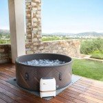 M Spa Inflatable Bubble Massage Hot Tub for 4-6