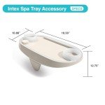 Intex PureSpa Plus Inflatable Square Hot Tub with LED Tray