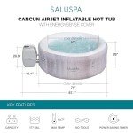 Bestway SaluSpa Cancun Portable Inflatable Hot Tub