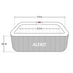 ALEKO Inflatable Jetted Bubble Hot Tub Spa