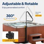 VIVOHOME Adjustable Hot Tub Safety Handrail