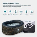 Inflatable 2-Person Hot Tub with LED Lights
