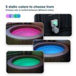 Inflatable 2-Person Hot Tub with LED Lights