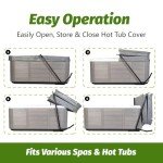 Adjustable Hot Tub Cover Lift Bar System
