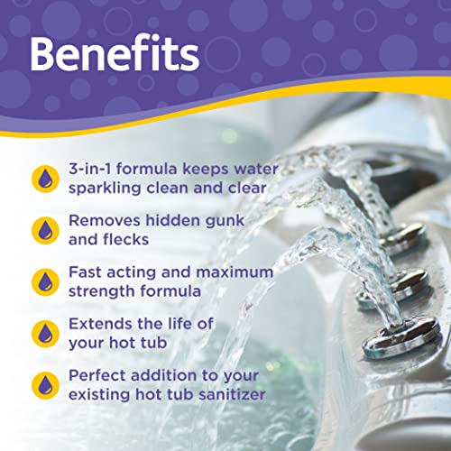 3-in-1 Hot Tub Cleaner, Conditioner, & Clarifier