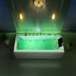 67-Inch Jetted Healing Chromotherapy Bathtub