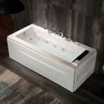 67-Inch Jetted Healing Chromotherapy Bathtub