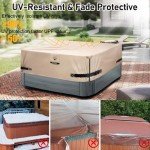 Premium Hot Tub Cover Protector - 85 x 85 Inch