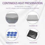 BTMWAY 82" Portable Inflatable Hot Tub for 4-6
