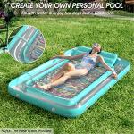 Jasonwell 4-in-1 Inflatable Tanning Pool Float