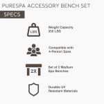Intex PureSpa Bench Set for 4 Person Spas