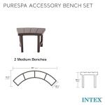 Intex PureSpa Bench Set for 4 Person Spas