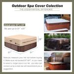 Waterproof Heavy Duty Hot Tub Cover - Brown