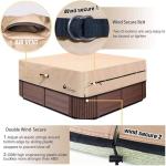 Waterproof Heavy Duty Hot Tub Cover - Brown